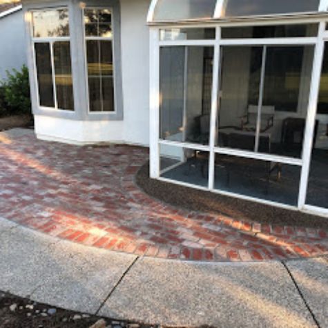 this image shows brick pavers in San Diego, California